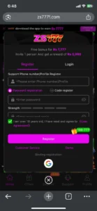 ZS777 Game APK Download (New Earning App in Pakistan) 1